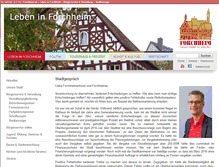Tablet Screenshot of forchheim.de